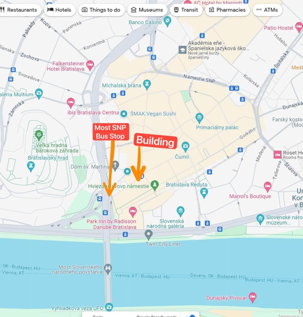 Extralarge Queen Room In The Heart Of Bratislava With Terrace Ngoại thất bức ảnh
